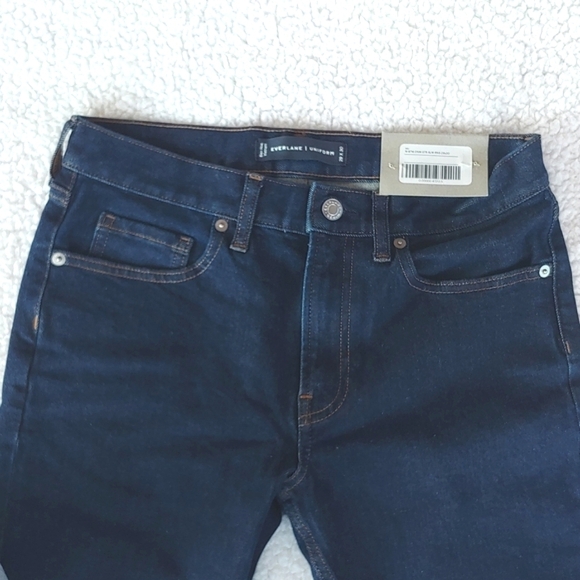NWT Everlane Uniform Men Jeans The Slim Jean High Stretch Dark Indigo Denim - Picture 4 of 13
